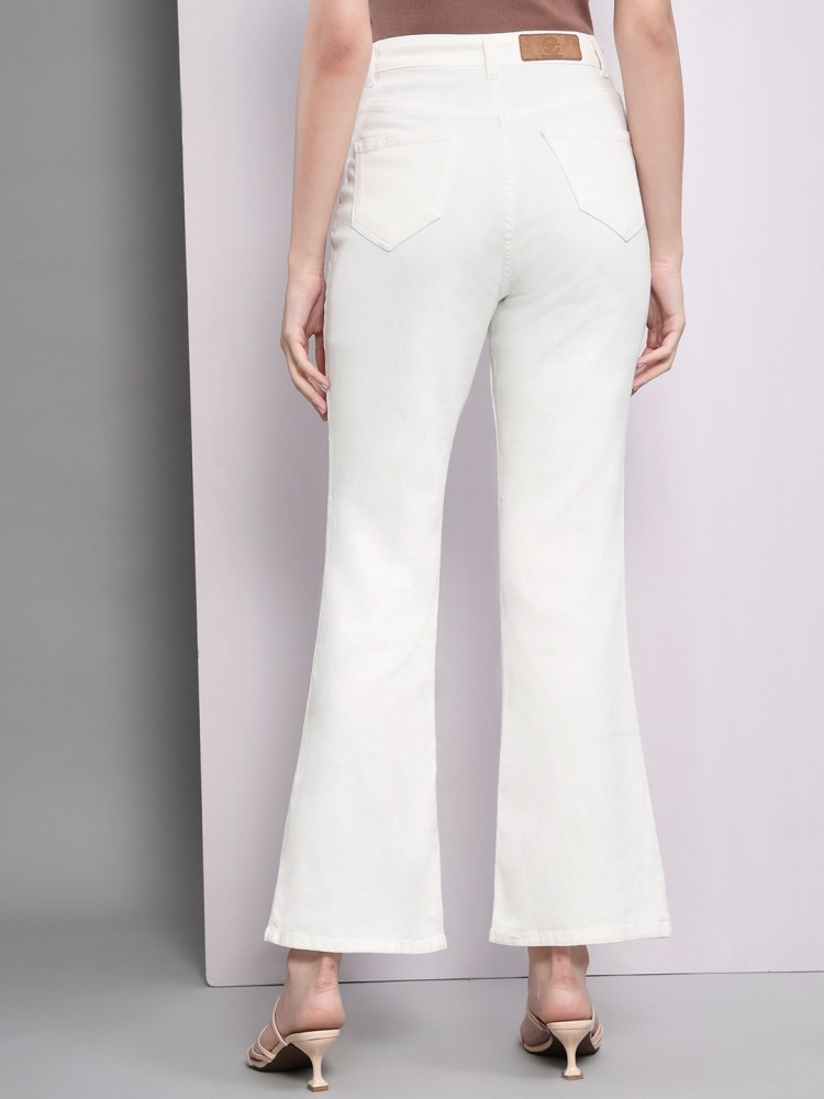 OVERS Flared Women White Jeans - Buy OVERS Flared Women White