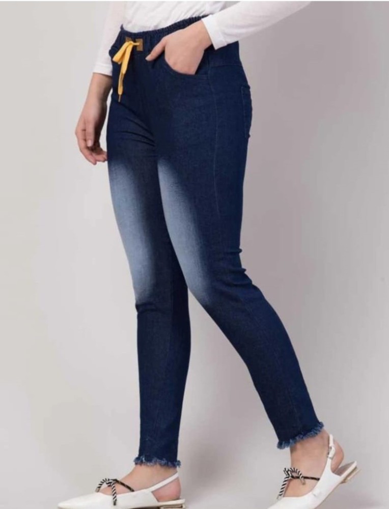 SHALU ART Regular Women Blue Jeans - Buy SHALU ART Regular Women Blue Jeans  Online at Best Prices in India