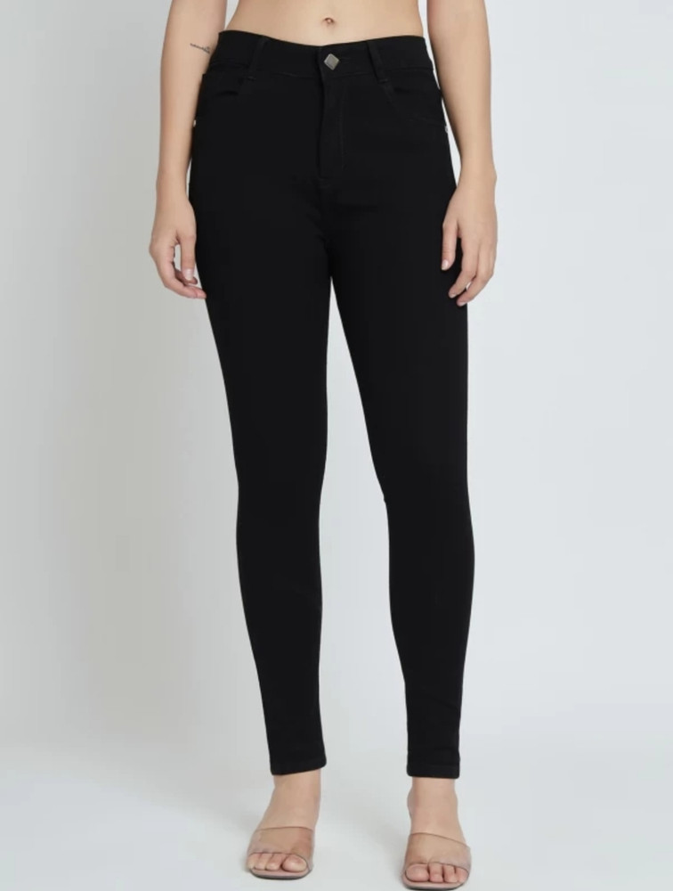 Flipkart black jeans for ladies outlet