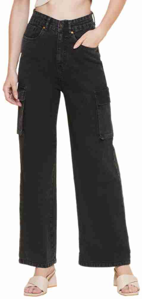 women 6 pocket cargo jeans