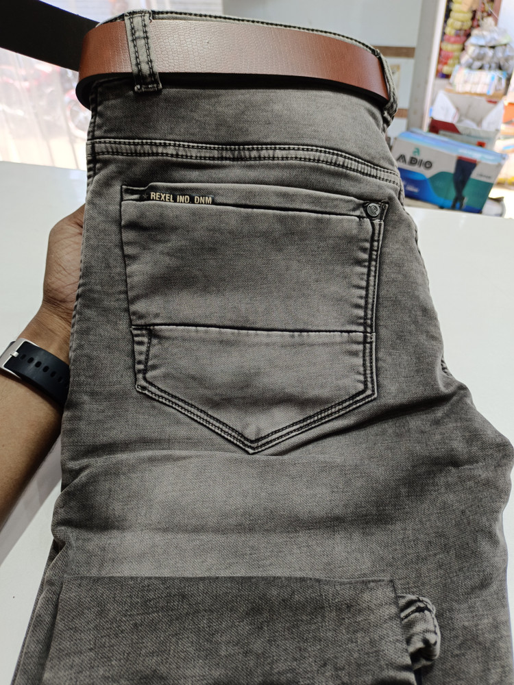 WoodWorld Regular Men Dark Grey Jeans Buy WoodWorld Regular Men