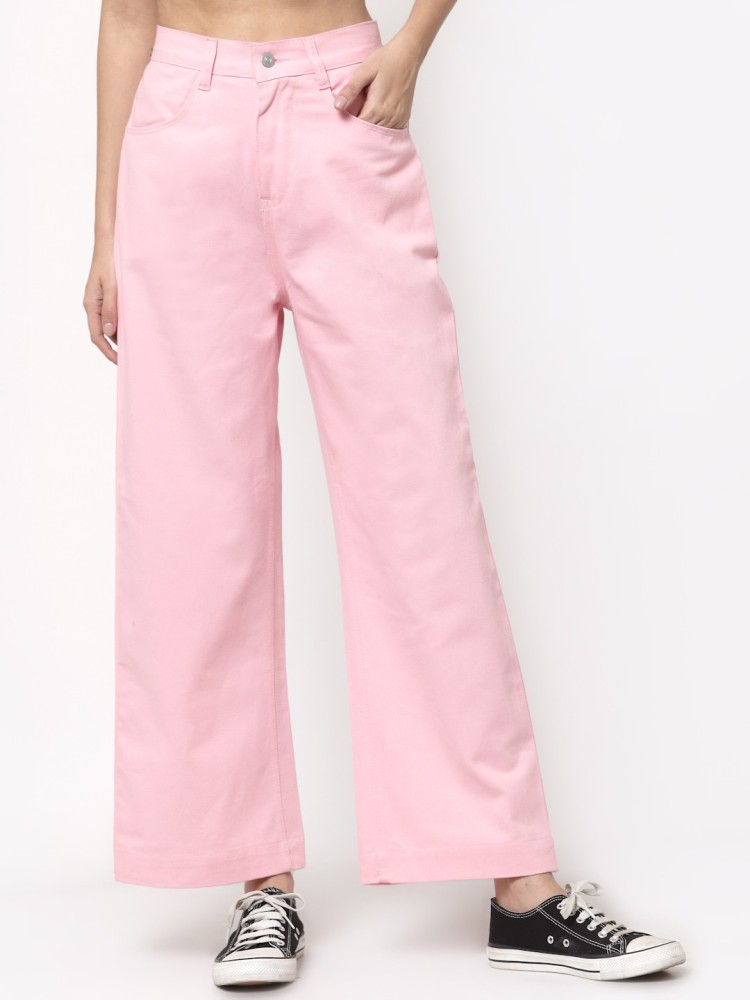 Buy Hot Pink Jeans & Jeggings for Women by FREEHAND Online