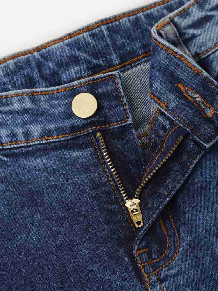 De Moza Slim Girls Blue Jeans - Buy De Moza Slim Girls Blue Jeans