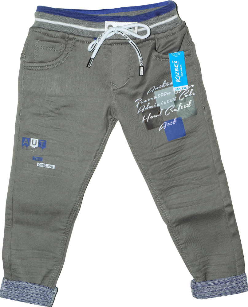 Kizeex Kids Wear Jogger Fit Boys Grey Jeans Buy Kizeex Kids Wear