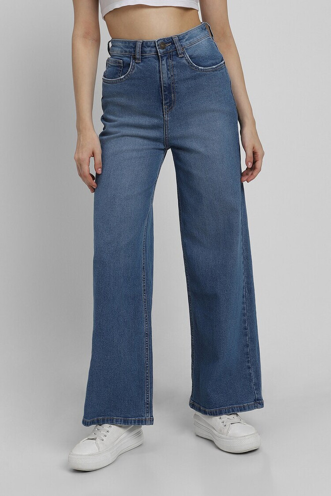 Forever 21 bell bottoms jeans top
