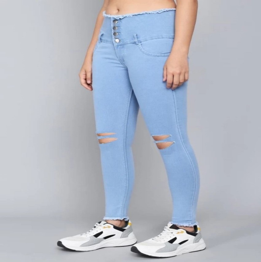 PERFECT FASHION Skinny Women Light Blue Jeans - Buy PERFECT FASHION Skinny Women  Light Blue Jeans Online at Best Prices in India