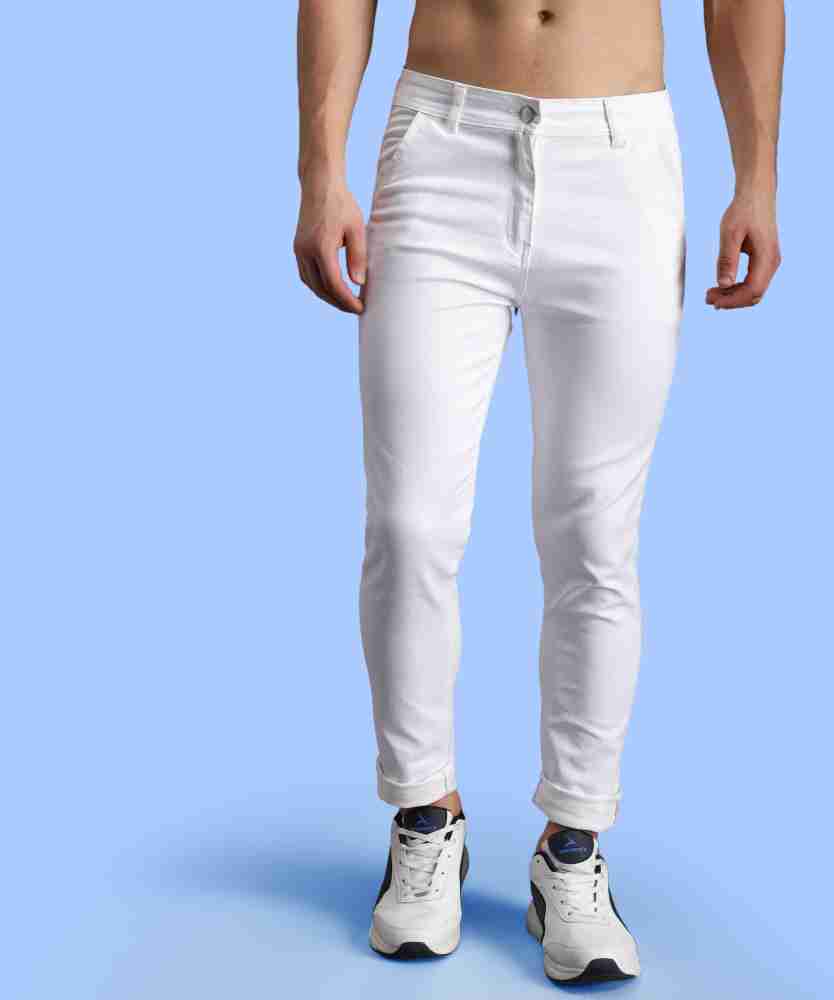 ZAYSH Slim Men White Jeans - Buy ZAYSH Slim Men White Jeans Online at Best  Prices in India
