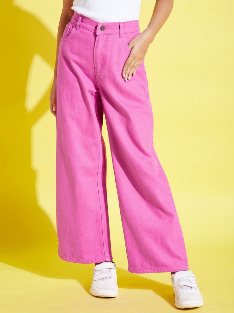 Pink jeans best sale for kids