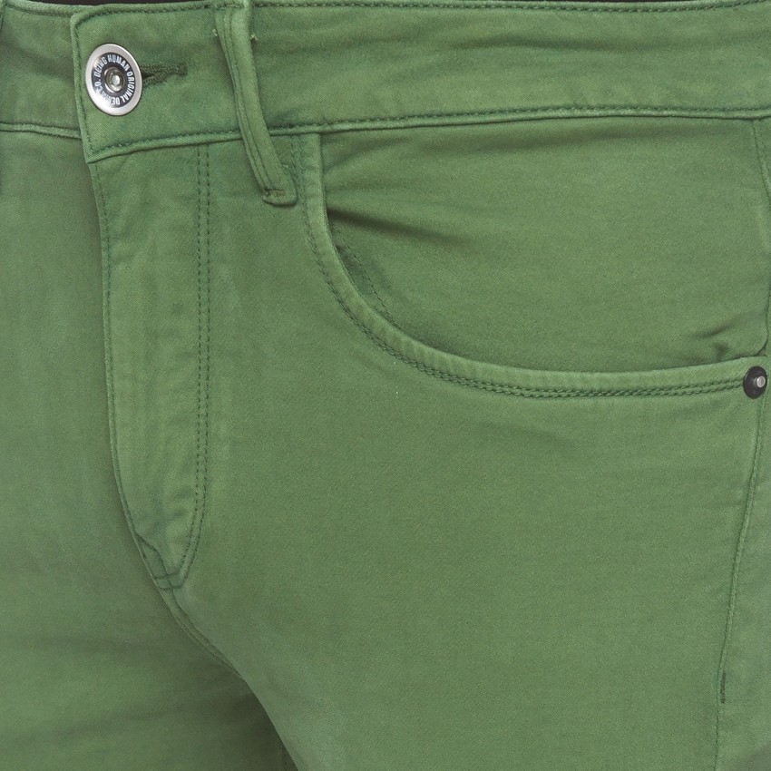 BEING HUMAN Regular Men Green Jeans - Buy BEING HUMAN Regular Men