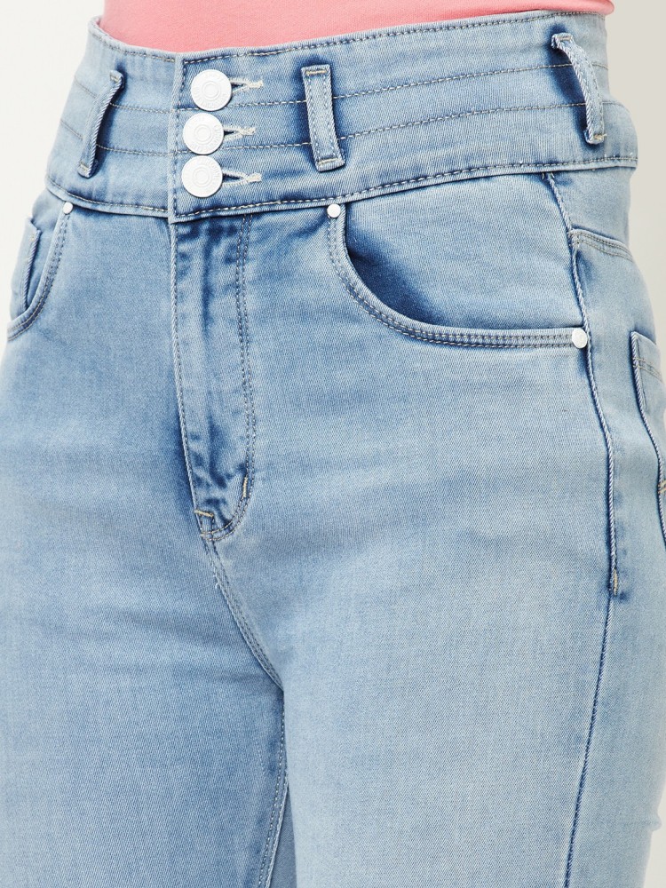 Buy CRIMSOUNE CLUB Women Blue Denim Hot Pants online