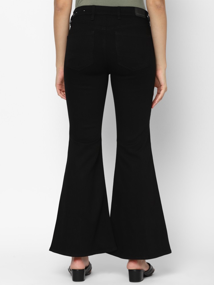 Black High-Waisted Flare Jeans – iFetish Apparel