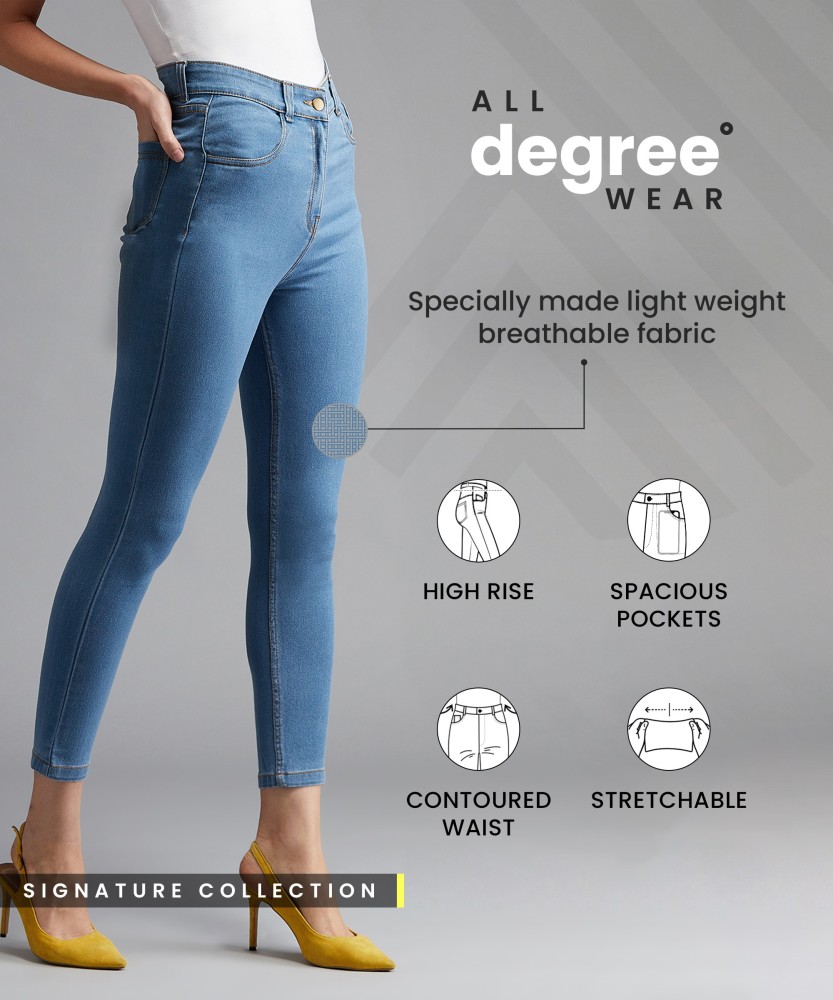 DOLCE CRUDO Blue High Rise Denim Jeggings