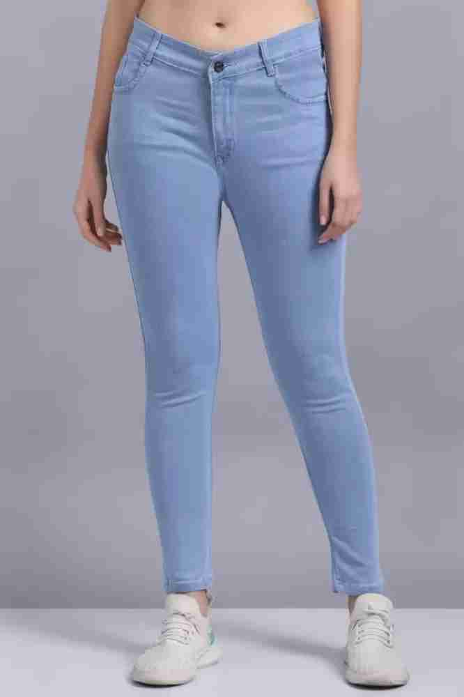 Buy s k denim Super Skinny Women Light Blue Jeans Online at Best