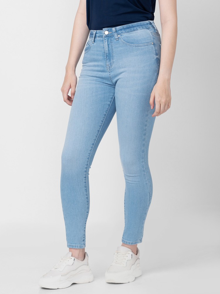 Spykar Super Skinny Women Light Blue Jeans Buy Spykar Super