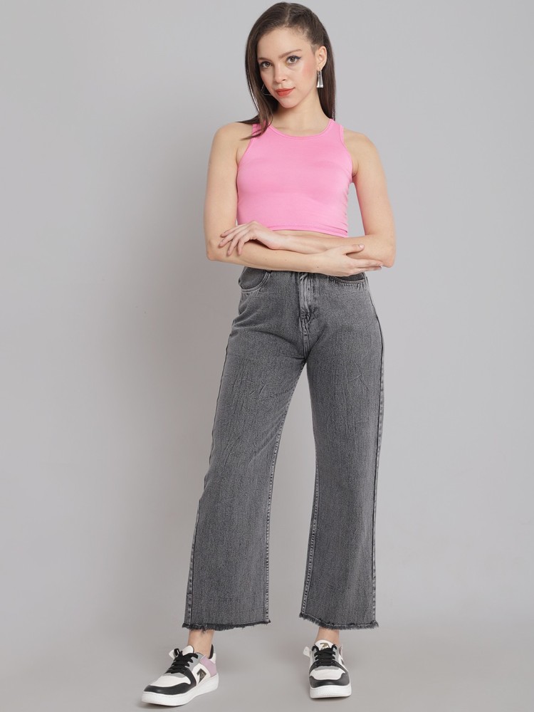 Trendylook Flared Women Grey Jeans - Buy Trendylook Flared Women Grey Jeans  Online at Best Prices in India