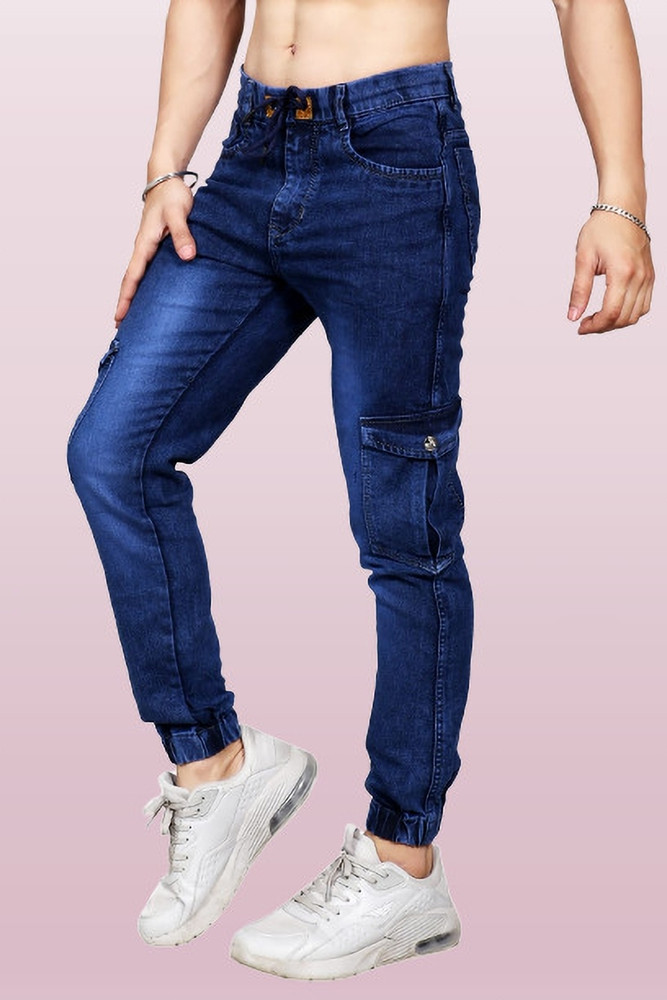 ShriShantiNathCreation Jogger Fit Men Dark Blue Jeans Buy ShriShantiNathCreation Jogger Fit Men Dark Blue Jeans Online at Best Prices in India Flipkart
