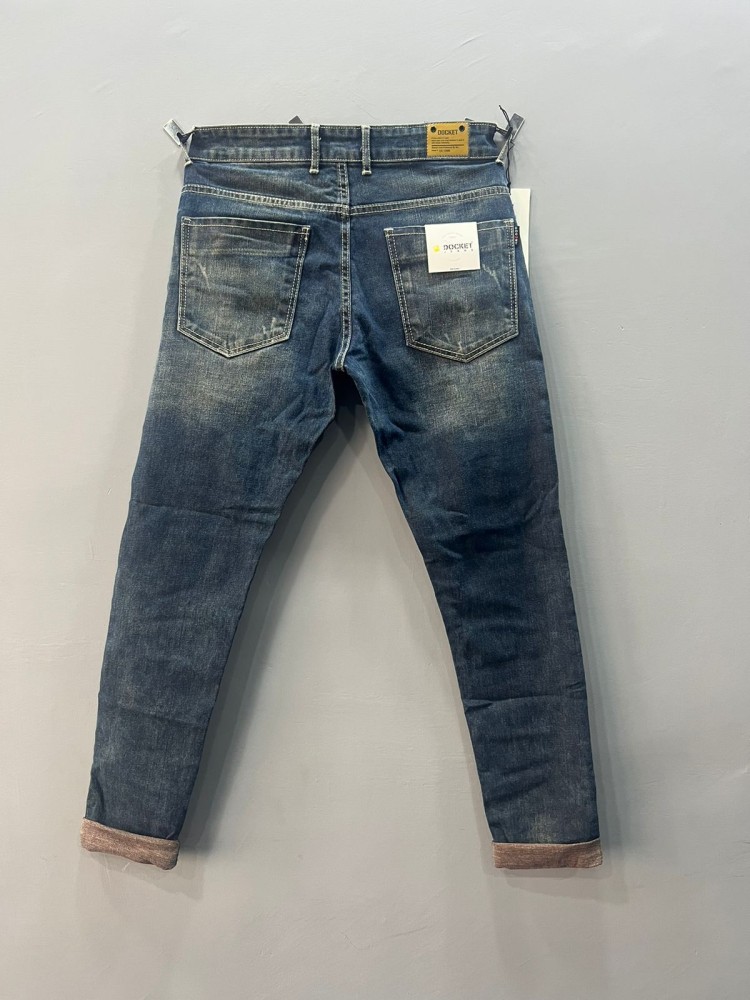 Docket Slim Men Blue Jeans - Buy Docket Slim Men Blue Jeans Online at Best  Prices in India