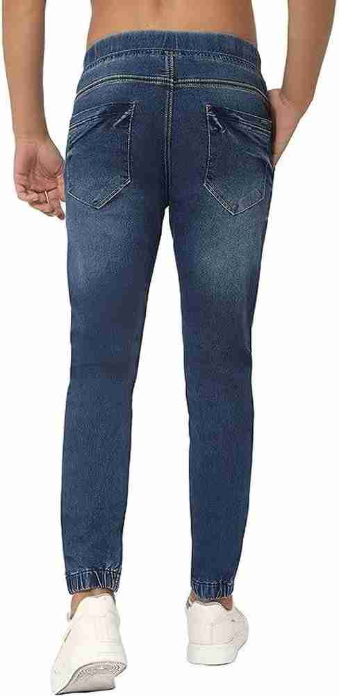 Blue Devi low-rise tapered-leg jeans