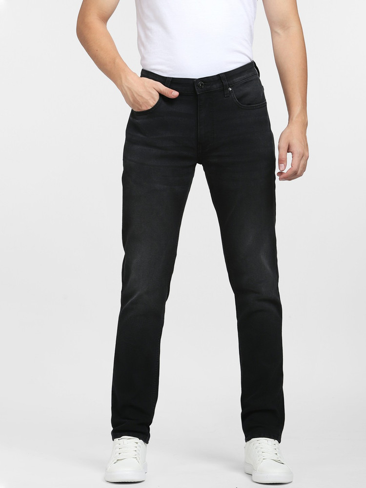 Ajio About Lee Jeans Men Straight Fit Jeans With 5-Pocket Styling