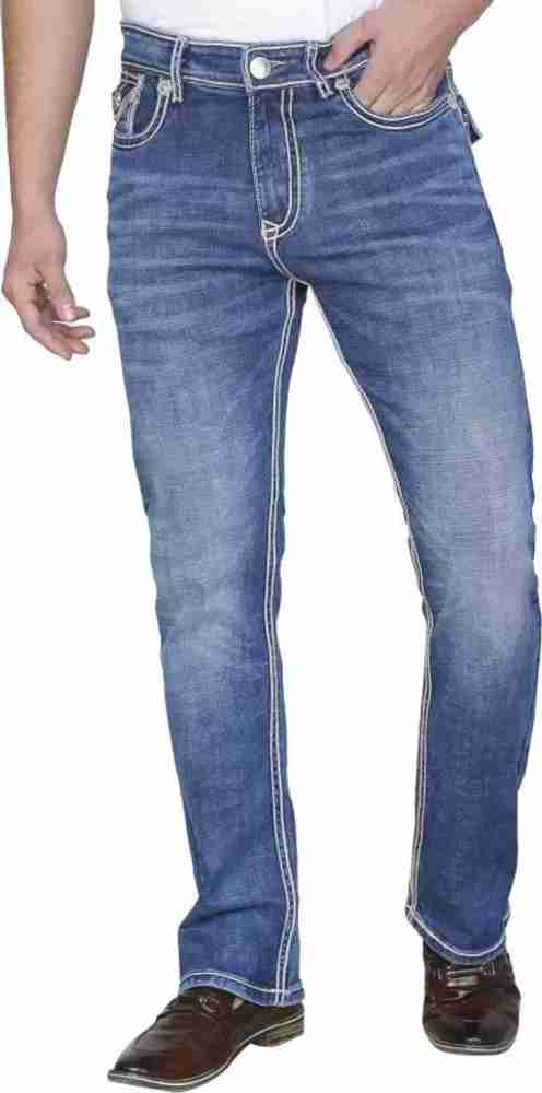 Jeans with 2024 thick white stitching
