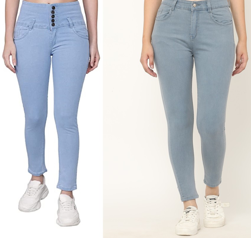 Buy SKIIE STREET Cotton Light Blue Women Jeans Online at Best Prices in  India - JioMart.