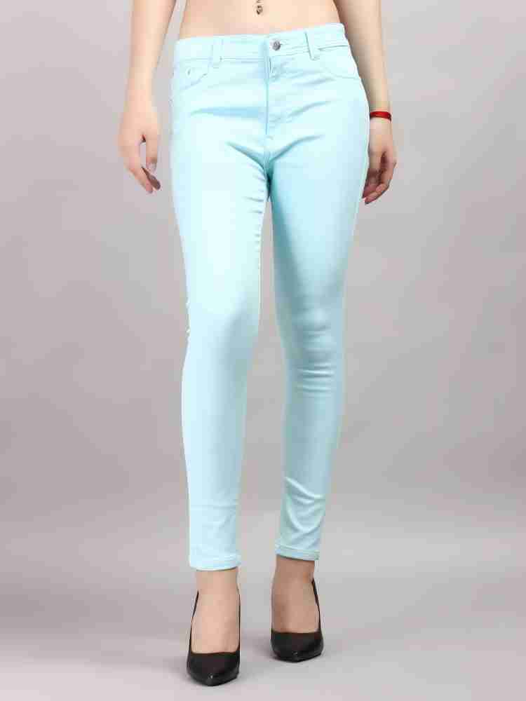 Buy Pink Jeans & Jeggings for Women by GLOSSIA Online