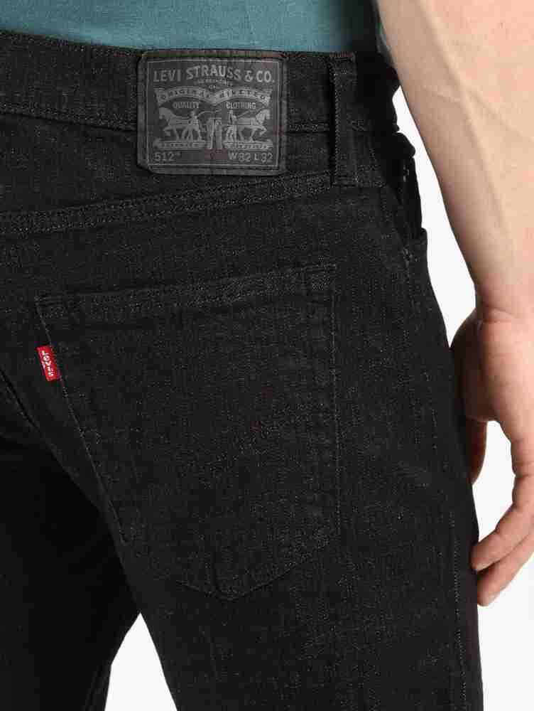 Levi's 512 slim taper jeans in black