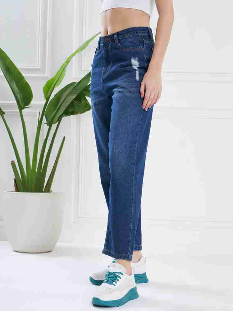 KASSUALLY Regular Women Dark Blue Jeans - Buy KASSUALLY Regular Women Dark  Blue Jeans Online at Best Prices in India
