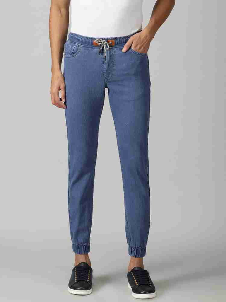 Dark blue jogger jeans new arrivals