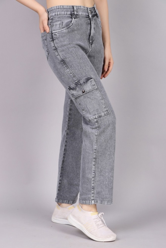 TRENDY LOOKS Boot-Leg Women Grey Jeans - Buy TRENDY LOOKS Boot-Leg Women  Grey Jeans Online at Best Prices in India
