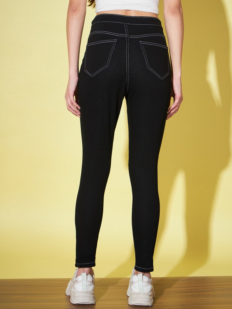 GUTI Flared Women Black Jeans - Buy GUTI Flared Women Black Jeans