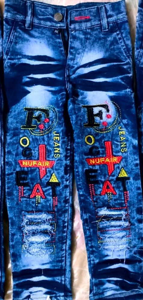 Kids top jeans design
