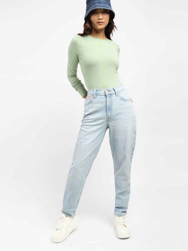 LEVI'S Mom Jeans Tapered Fit Women Blue Jeans - Buy LEVI'S Mom Jeans  Tapered Fit Women Blue Jeans Online at Best Prices in India | Flipkart.com