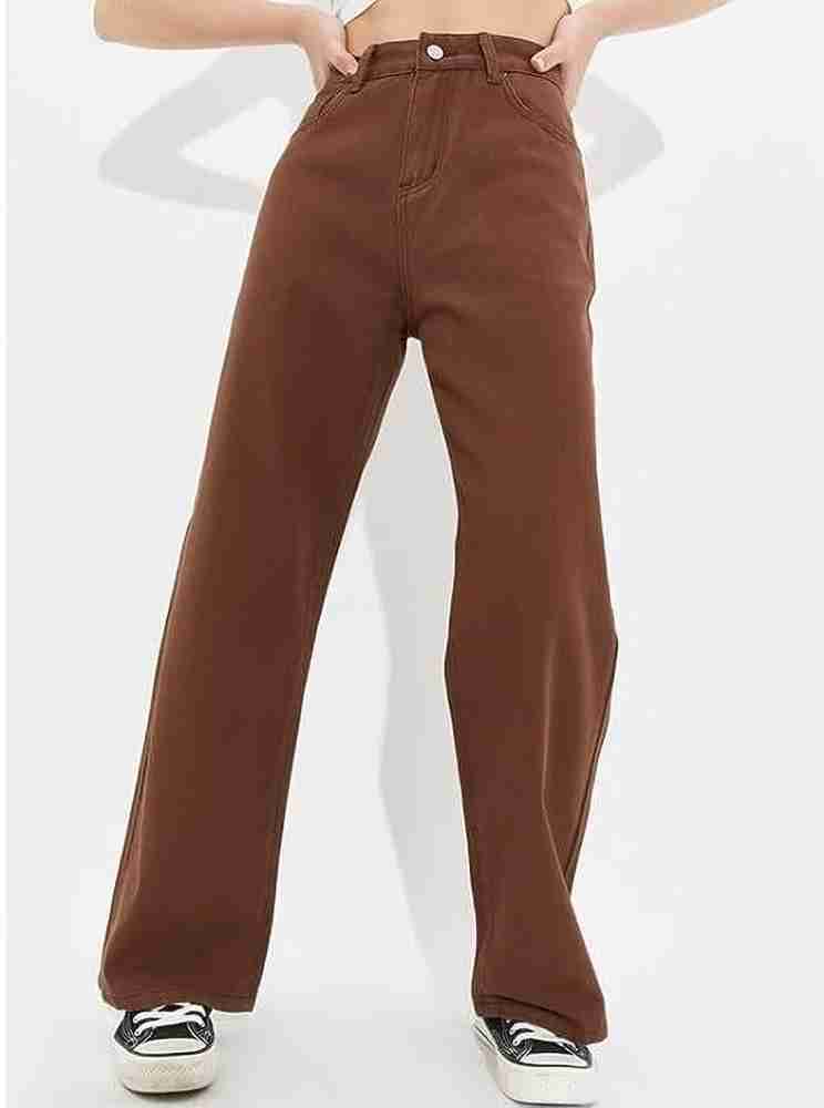 THE EXOCRAFTS Regular Women Brown Jeans - Buy THE EXOCRAFTS Regular Women  Brown Jeans Online at Best Prices in India