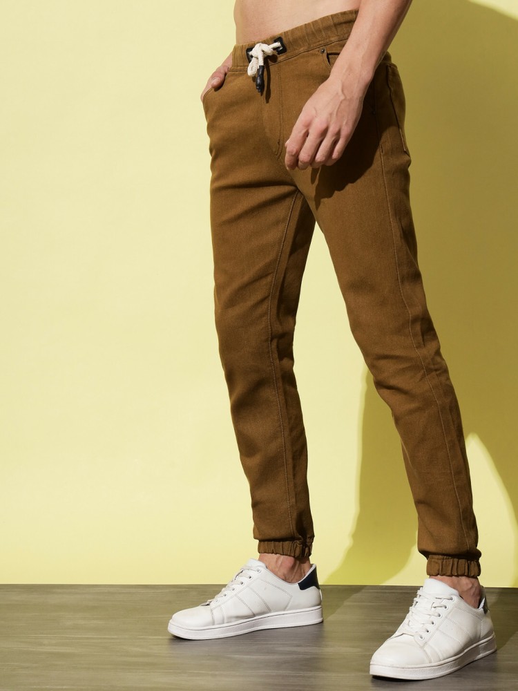 GLOOT by Nykaa Anti Stain AntiOdor Smart Pocket Solid Men Brown Track Pants   Buy GLOOT by Nykaa Anti Stain AntiOdor Smart Pocket Solid Men Brown  Track Pants Online at Best Prices