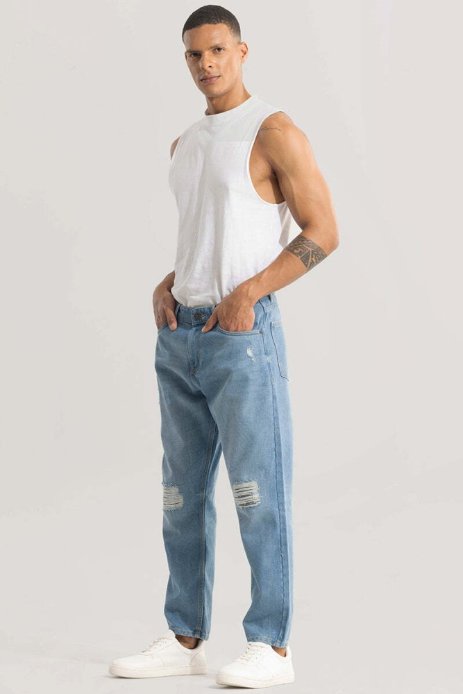 Snitch Relaxed Fit Men Blue Jeans - Buy Snitch Relaxed Fit