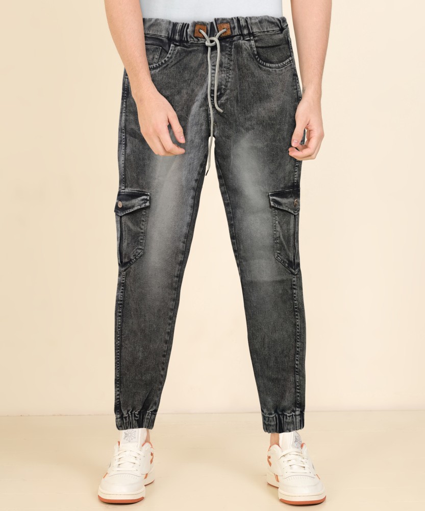 Buy BuaGi Collection Denim Jogger Jeans for Men (Blue) Online at