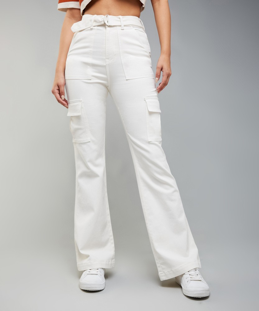 White jeans clearance for ladies flipkart