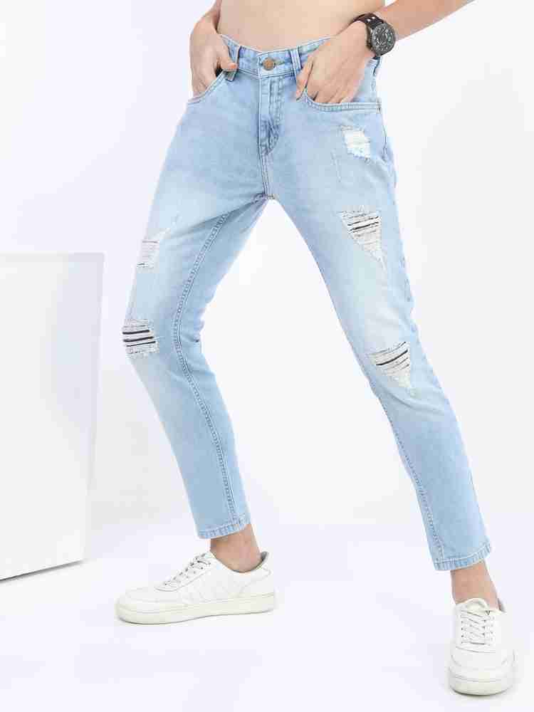 Damage best sale blue jeans