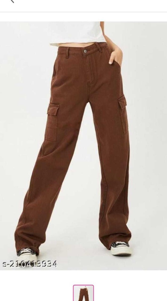 Brown cargo jeans for girls at Rs 900/piece, Mumbai