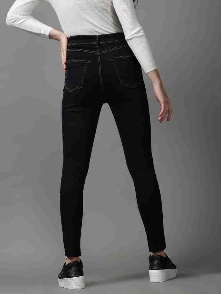 Showoff Skinny Women Dark Blue Jeans - Buy Showoff Skinny Women Dark Blue  Jeans Online at Best Prices in India