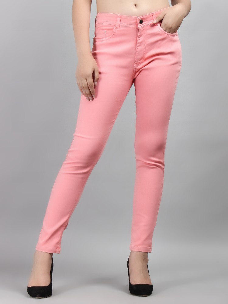 SASSAFRAS Slim Women Pink Jeans - Buy SASSAFRAS Slim Women Pink