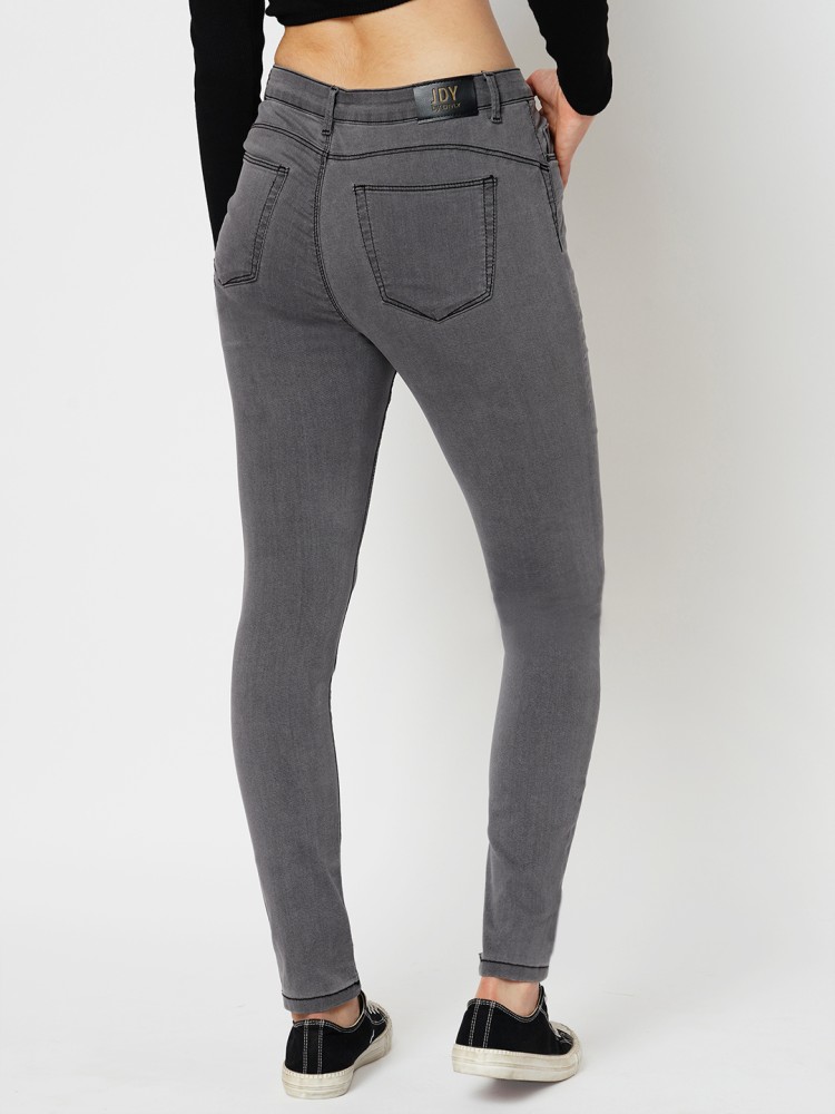 JDY by ONLY Grey High Rise Super Skinny Jeggings