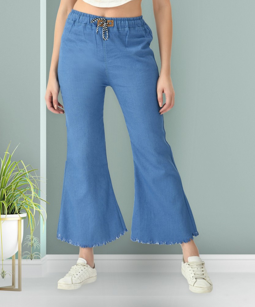 Maniere Creations Flared Women Blue Jeans Buy Maniere Creations Flared Women Blue Jeans Online at Best Prices in India Flipkart