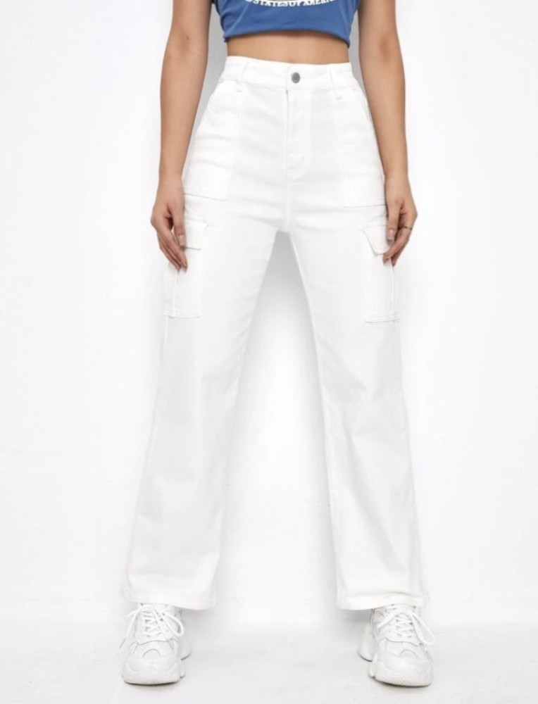 White Cargo Jeans Women