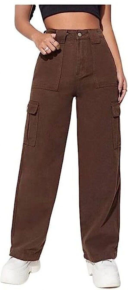 THE EXOCRAFTS Regular Women Brown Jeans - Buy THE EXOCRAFTS Regular Women  Brown Jeans Online at Best Prices in India