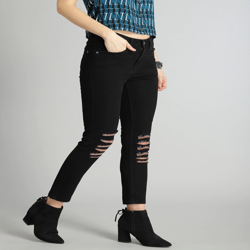 Rooprang Black Skinny Jeans For Women's, Premium Quality Stretchable High  Grade Jeans Price in India - Buy Rooprang Black Skinny Jeans For Women's