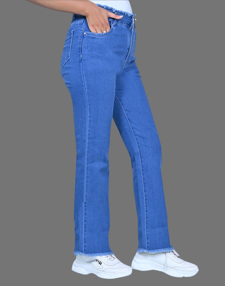 Buy STRAIGHT-LEG LIGHT BLUE JEANS for Women Online in India