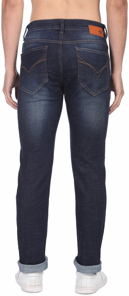 Mens Sparky Plain Black Denim Jeans, Waist Size: 28-42