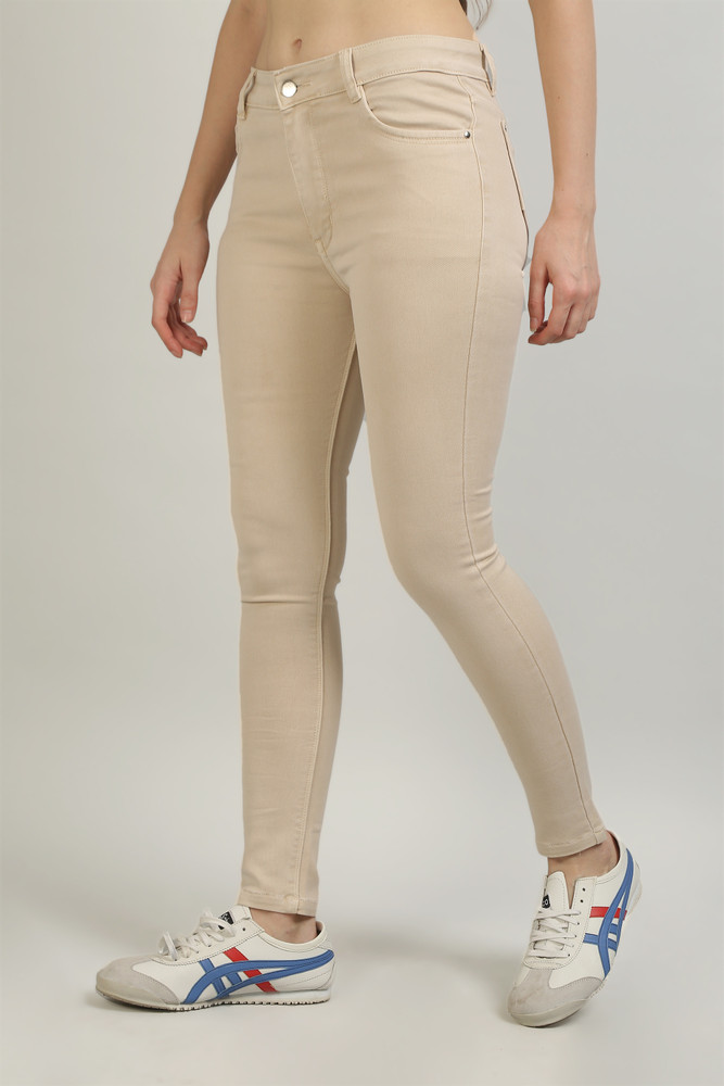 Gold colored jeans sale